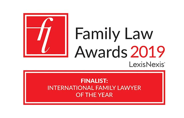Family Law Awards 2019 Finalist logo - Byron James for International Family Lawyer of the Year