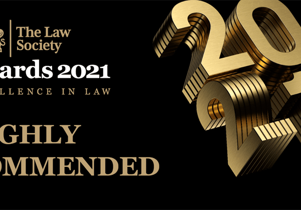 Law Society Awards - Excellence in International Services 2021 - highly commended