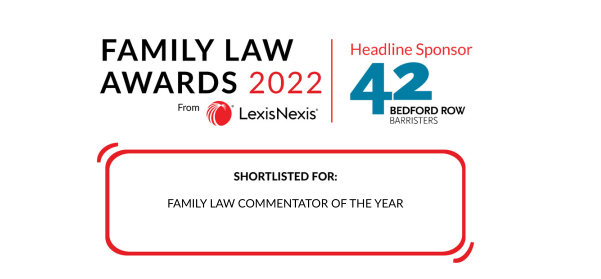 Family Law Awards 2022 Finalist logo - Family Law Commentator of the Year